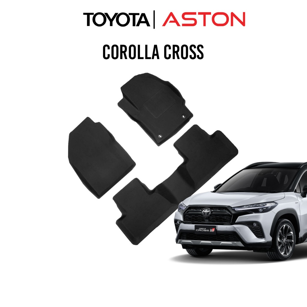 [ถูกที่สุด ครบชุด] COROLLA CROSS พรมปูพื้นรถยนต์ ASTON พรมรถยนต์เข้ารูป สำหรับรุ่น Toyota COROLLA CROSS 2020 - 2025 ราคา 3,590 บาท*ส่งฟรี