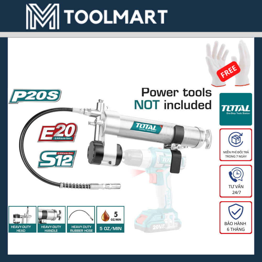 400CC DỤNG CỤ BƠM CÓ GIÁ ĐỠ TOTAL - HÀNG CHÍNH HÃNG - TGULI2001 - HM LOCK