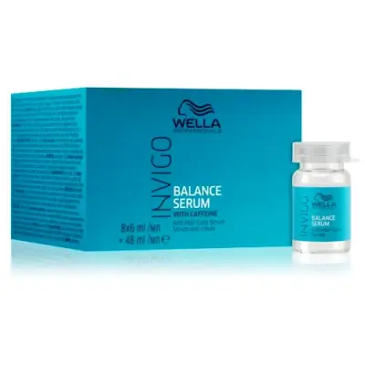 Wella Professionals Invigo Balance Anti Hair Loss Serum 8x6ml - Reduce hair loss • Hair Becomes Stronger & Thicker • For Fine & Thinning Hair