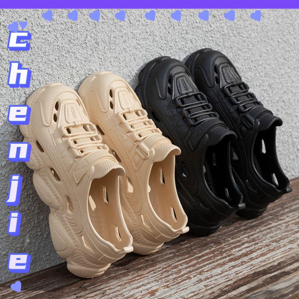 CHENJIE Eva Xăng đan rỗng Chống trượt Trọng lượng nhẹ Dép sandal nam  Hoài cổ Giày đi biển Mùa hè