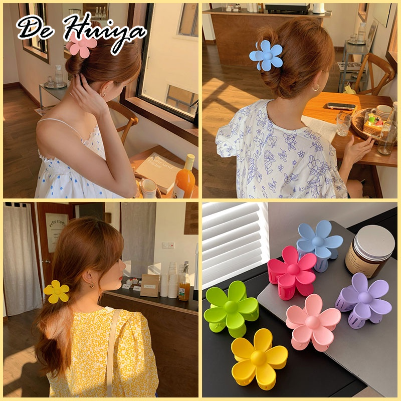 DEHUIYA กิ๊บติดผมรูปดอกไม้เกาหลีน่ารักเหมาะสำหรับแฟนสาว ราคา 13 บาท*ส่งฟรี