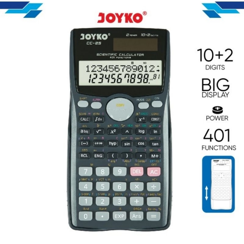 Kalkulator Joyko CC-25 Scientific 401 Functionss