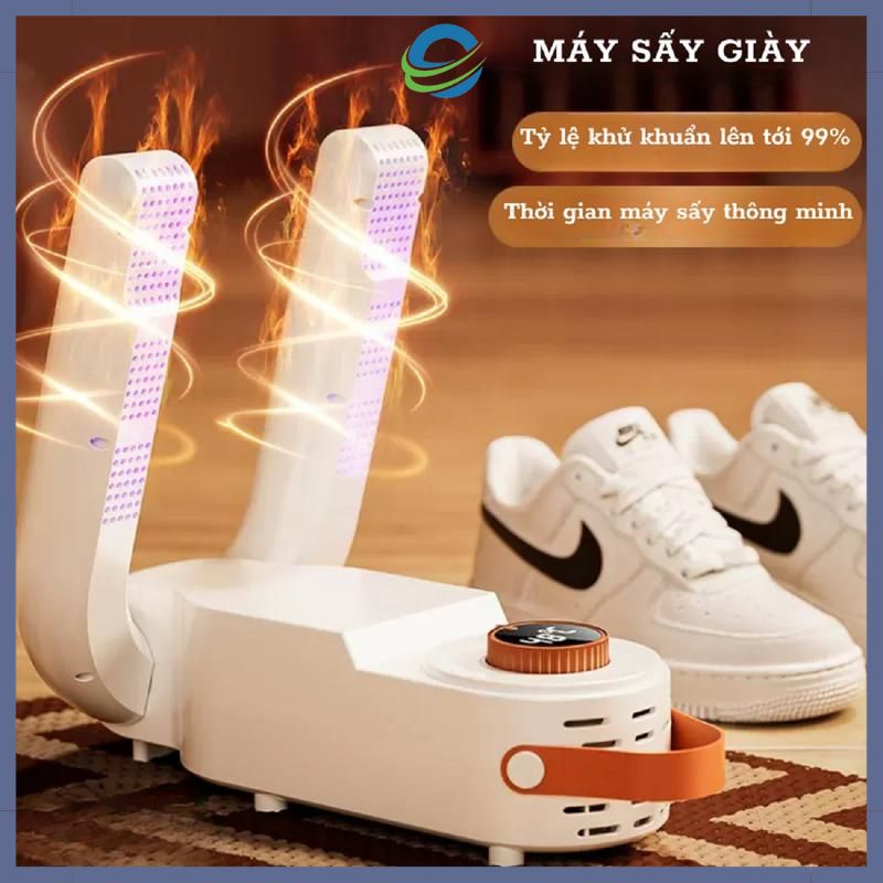 Máy sấy giày khử mùi hôi khí nóng 3 chiều 360 độ nhanh khô