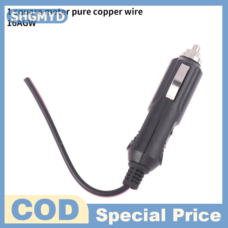 SHGMYD Chất Lượng Cao Dây Đồng Công Suất Cao 12V 24V Tự Động 20A Nam Xe Thuốc Lá Nhẹ Hơn LED Ổ Cắm Cắm Kết Nối Adapter