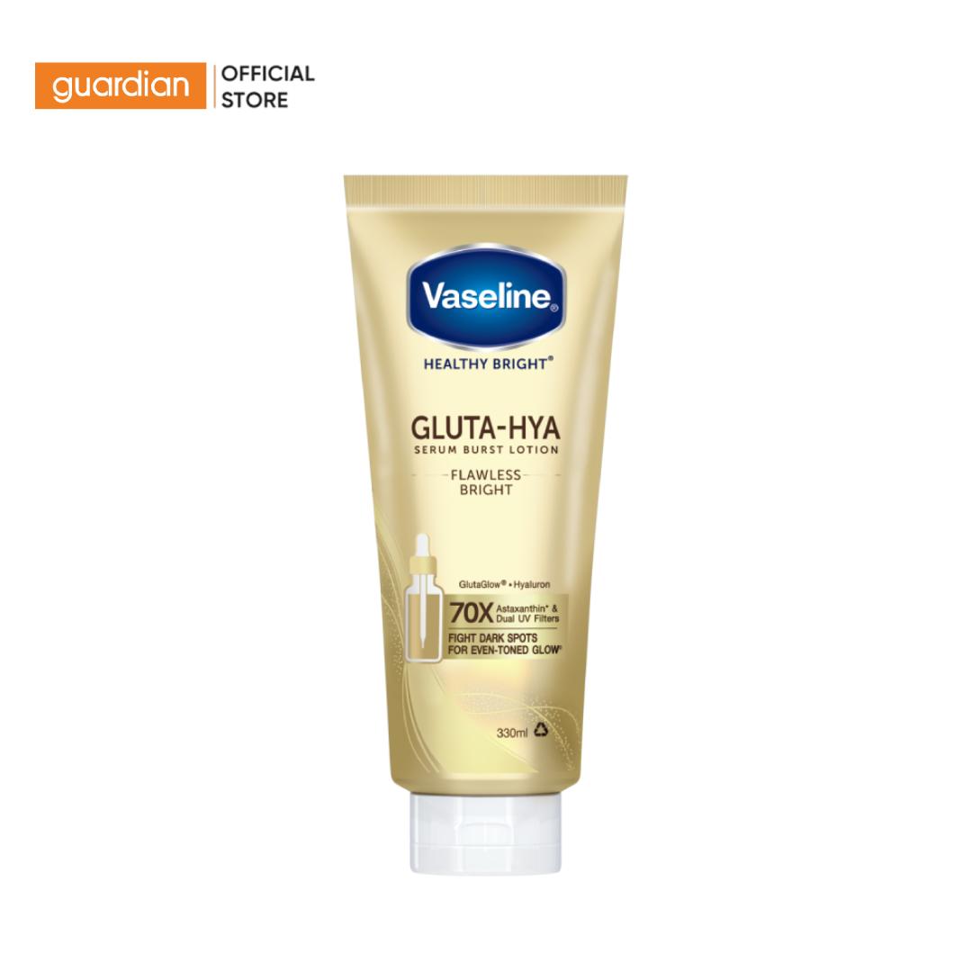Sữa Dưỡng Thể Sáng Da Chống Nắng Vaseline Healthy Bright Gluta-Hya Serum Brust UV Lotion 330Ml