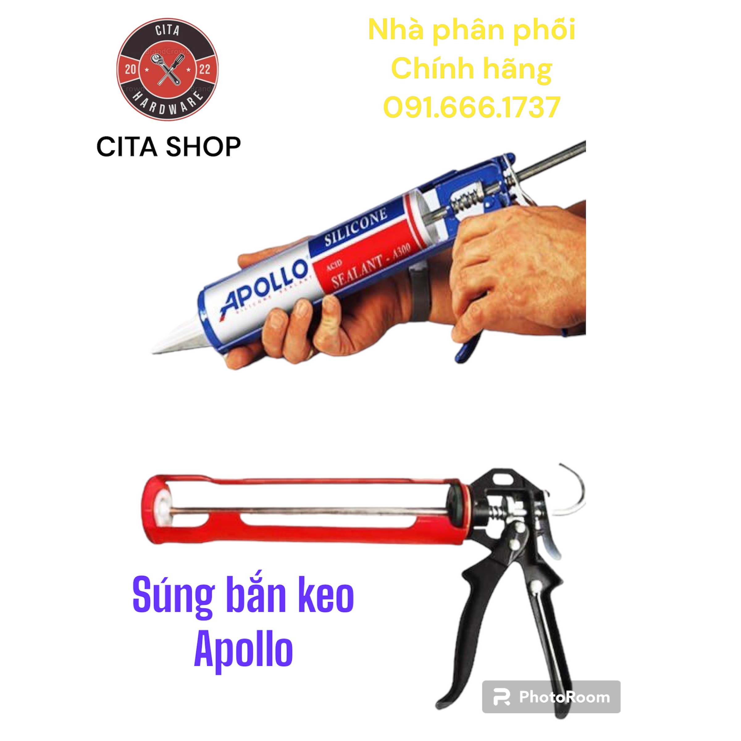 Súng bắn keo Silicon Apollo Chính Hãng