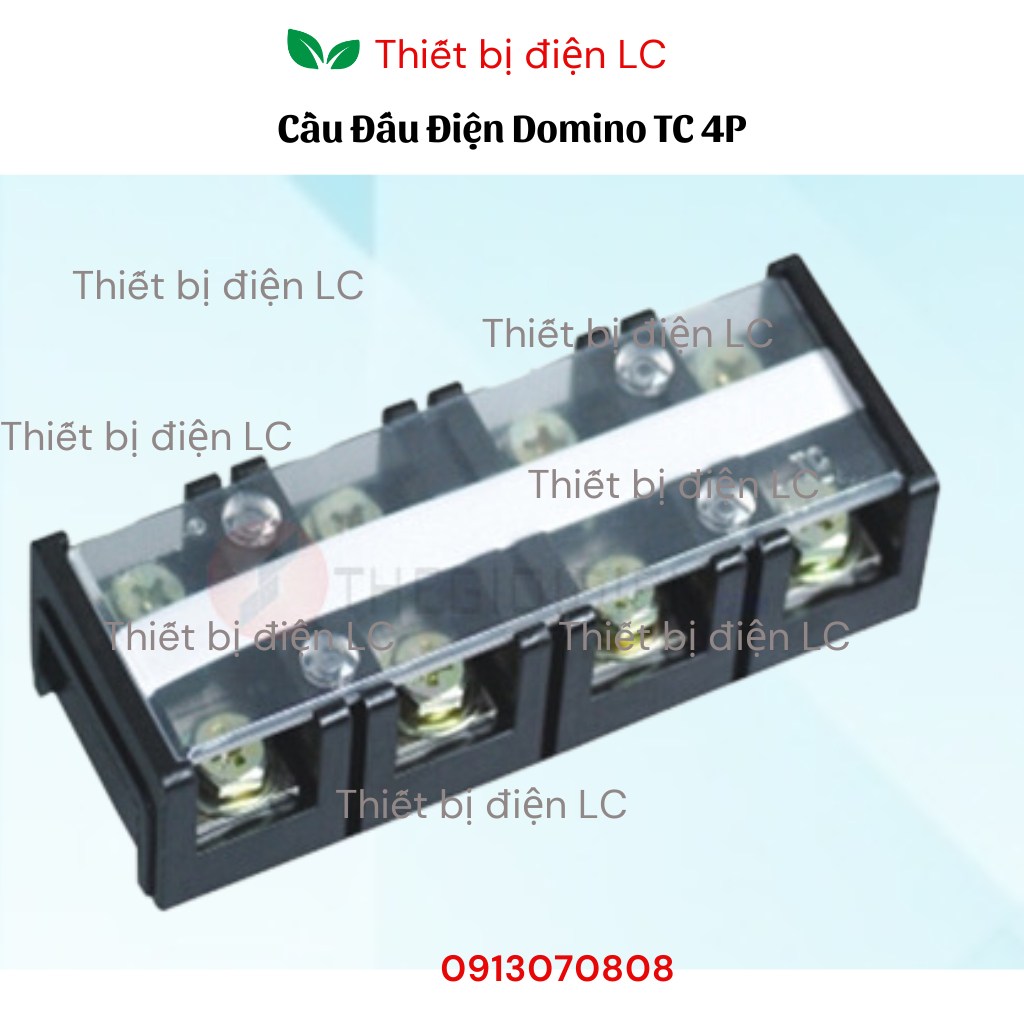 Cầu Đấu Điện Domino TC 4P / Cầu Đấu Điện Domino 4 cực giải dòng 60A/100A/150A/200A