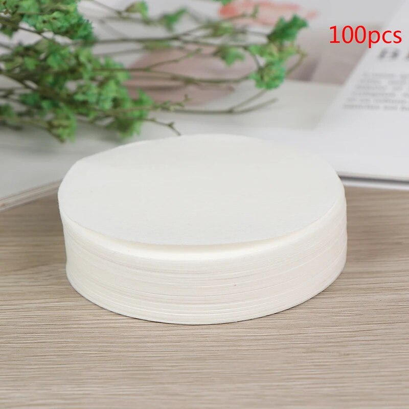 Mát 100pcs 7cm phòng thí nghiệm chất lượng giấy lọc tròn Tốc độ nhanh Phễu lọc giấy lọc