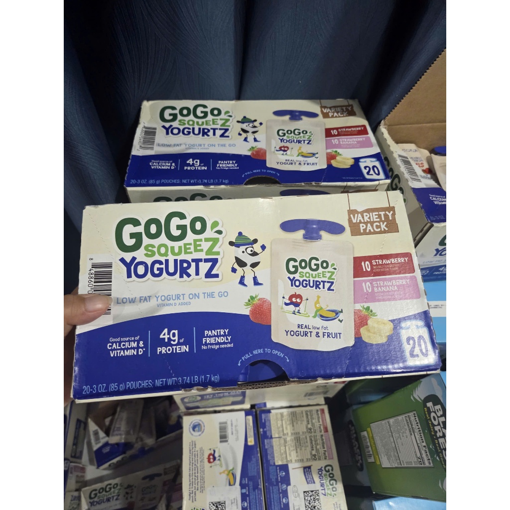 [DATE 02/2026] PACK 20 GÓI X 85G Sữa Chua GoGo Squeez nội địa Mỹ cho bé