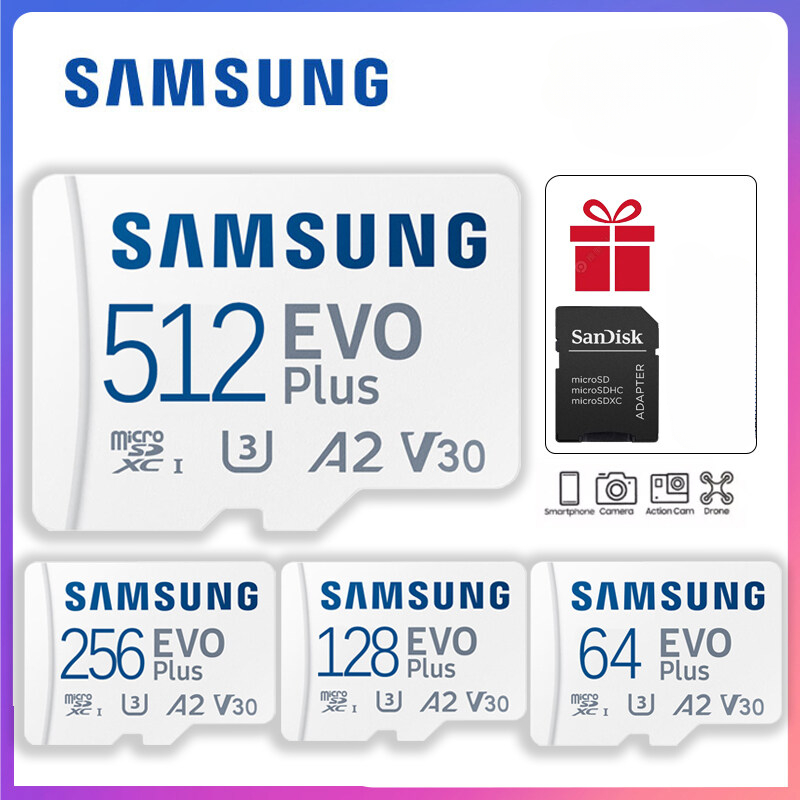 Samsung Thẻ Nhớ Micro SD 32GB Thẻ Nhớ 64GB 128GB 256GB 512GB 1TB Công Tắc Thẻ TF Tốc Độ Cao Camera Giám Sát Chuyên Dụng Thẻ Nhớ