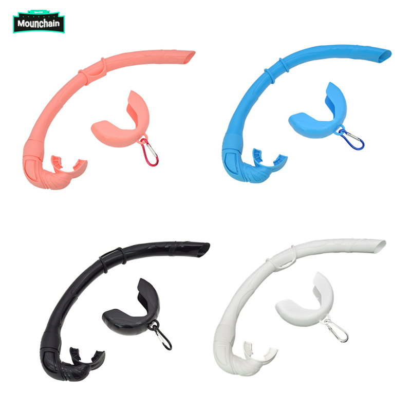 Silicone Foldable Snorkel With Compact Storage Case, Women Men Roll Up Snorkel Wet Breathing Tube Freediving Snorkel Silicone Flexible Snorkel Set ราคา 168 บาท*ส่งฟรี