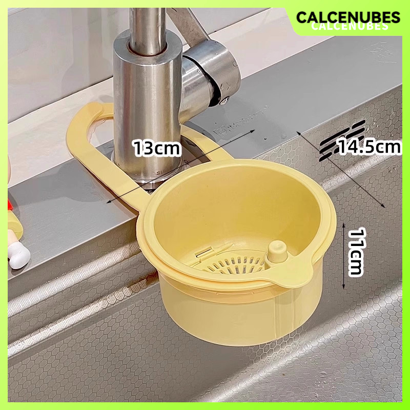 CALCENUBES Foldable Hanging Sink Strainer for Kitchen Food Waste Filtering and Fruit Washing ราคา 28 บาท*ส่งฟรี