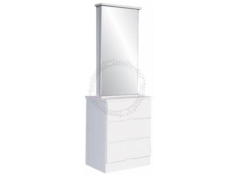 (FurnitureSG) Gloss White Dressing Table