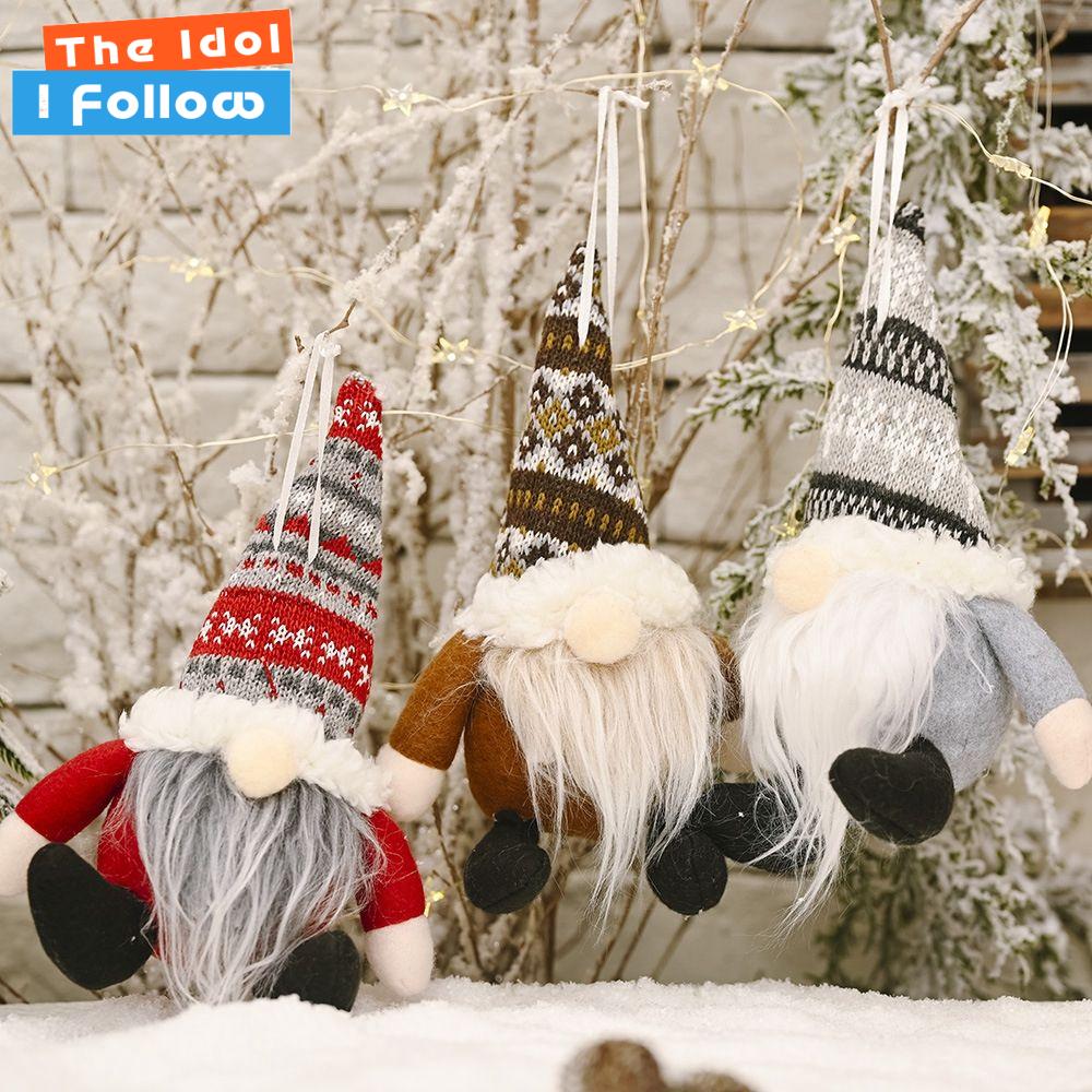 THE IDOL Sáng tạo Quà cho trẻ em Đồ Giáng sinh cho gia đình Xmas Búp bê không dây chuyền giáng sinh Trang trí giáng sinh Búp bê Gnome Giáng sinh trang trí