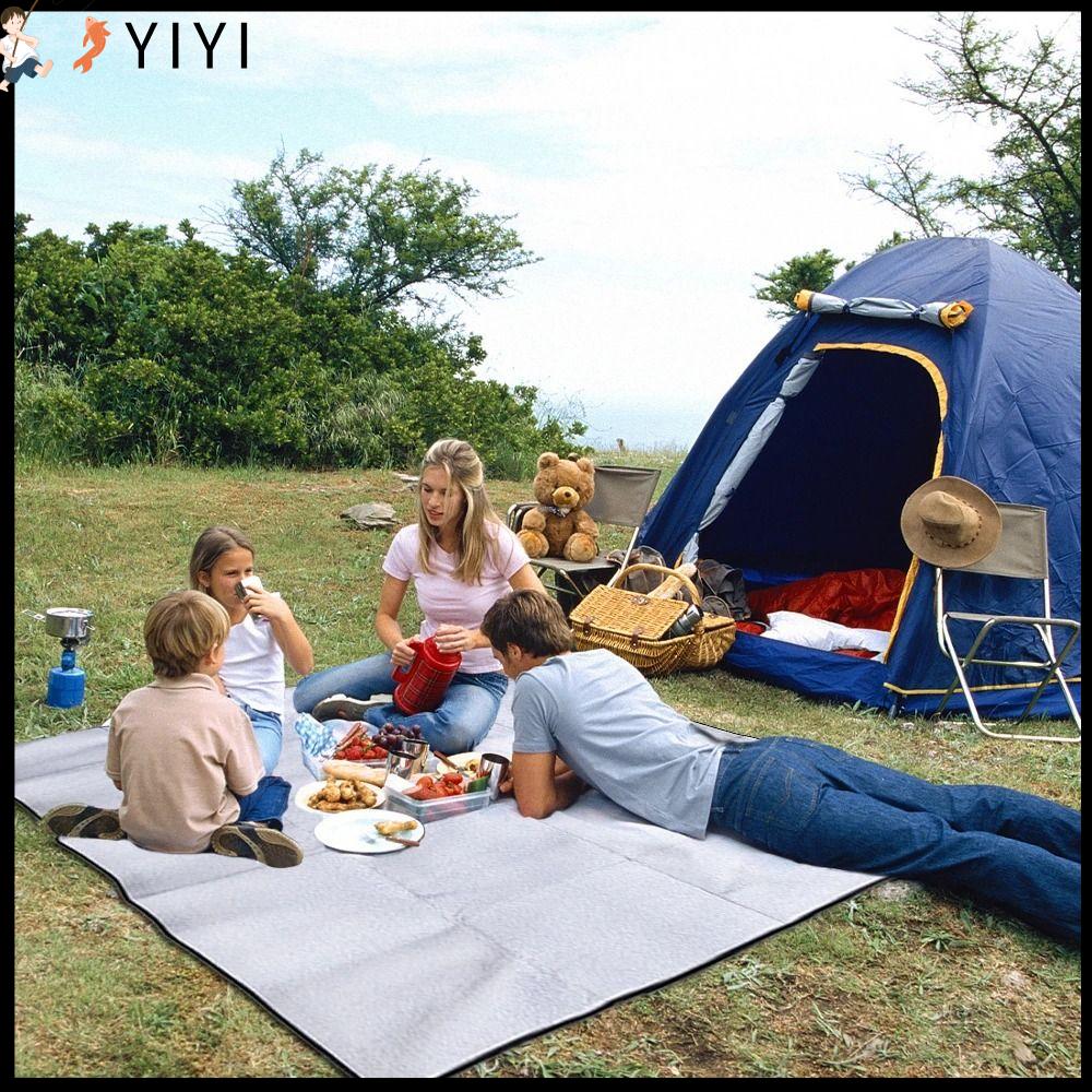 YIYI Không thấm nước Thảm cắm trại Siêu nhẹ Nhiệt Đệm đi biển dã ngoại Phản xạ nhiệt dấu chân lều Thảm xốp cách nhiệt Ngoài trời