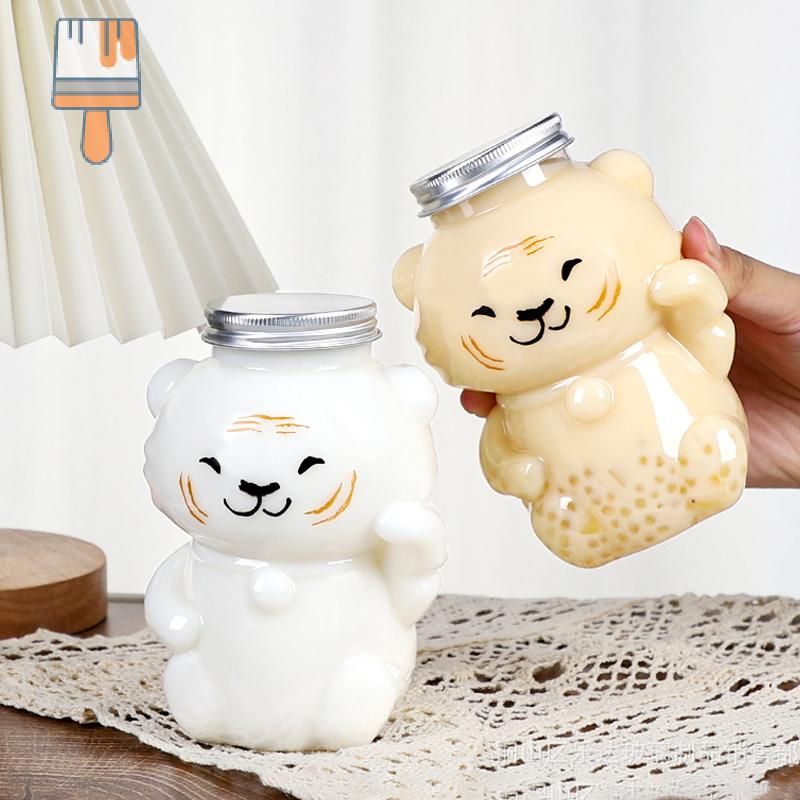 【Freedome】 Phim hoạt hình trong suốt Sữa nước trái cây lạnh uống trà sữa nước giải khát chai nước sữa cốc