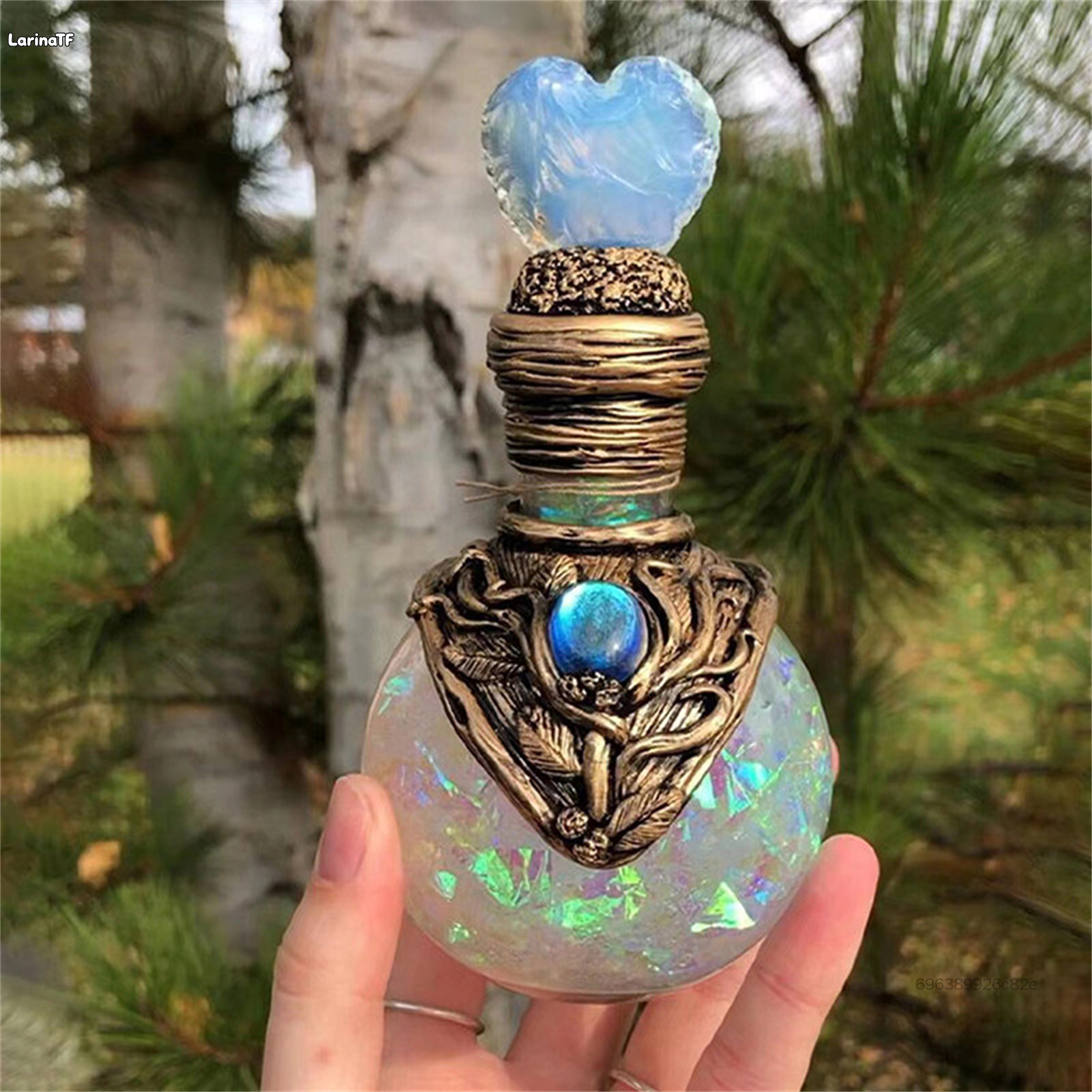 Magic Potion ขวดรูปปั้นวัสดุเรซินทนทานเครื่องประดับสำหรับจอแสดงผลในร่มกลางแจ้ง TF-Ari-TH ราคา 453 บาท*ส่งฟรี