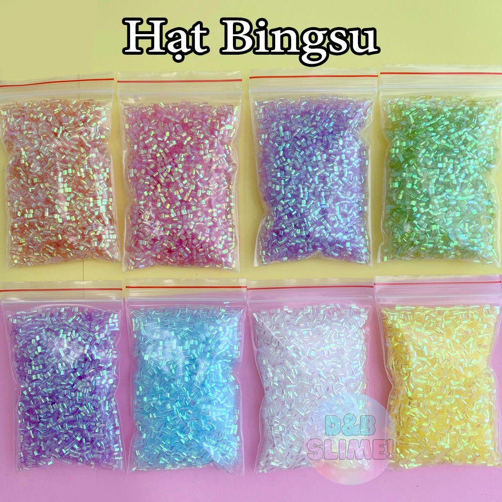 Hạt Bingsu túi zip 10gr dùng để trang trí - Nguyên Liệu Làm Slime