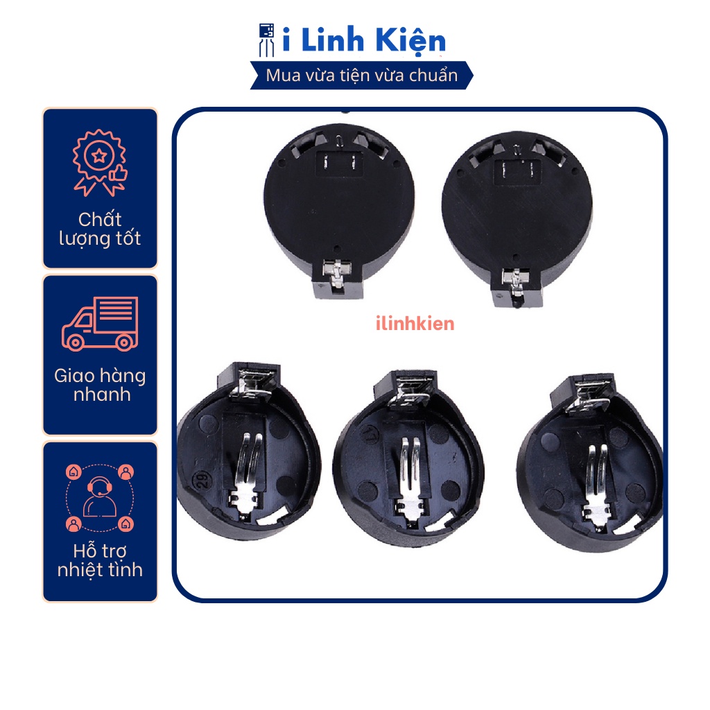 Đế pin cr2025/cr2032 các loại