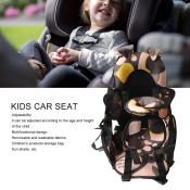 Adjustable Impact Resistant Portable Booster Child Safety Seat for Infants