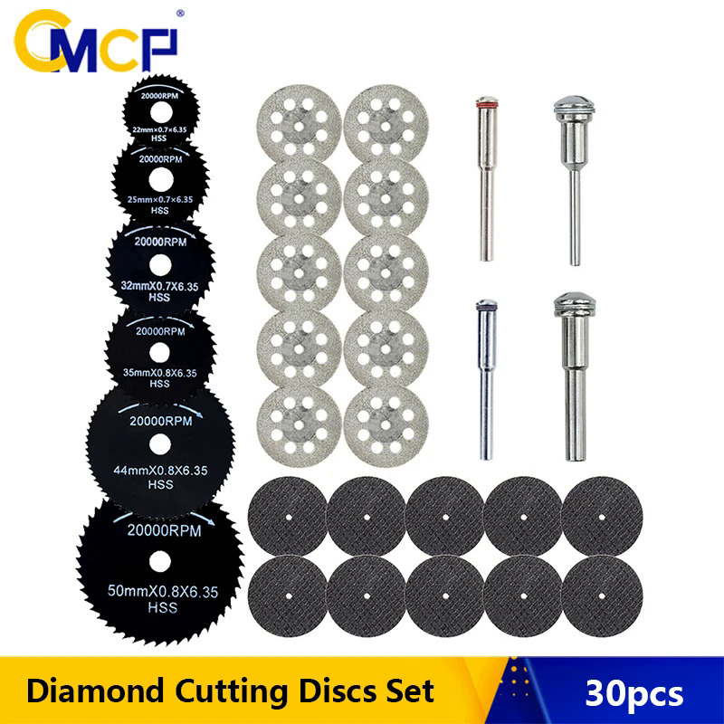 CMCP HSS Cắt Đĩa HSS Mini Thông Tư Saw Blade Kim Loại Cắt Đĩa Cho Dremel Mini Khoan Bit Công Cụ Quay Phụ Kiện