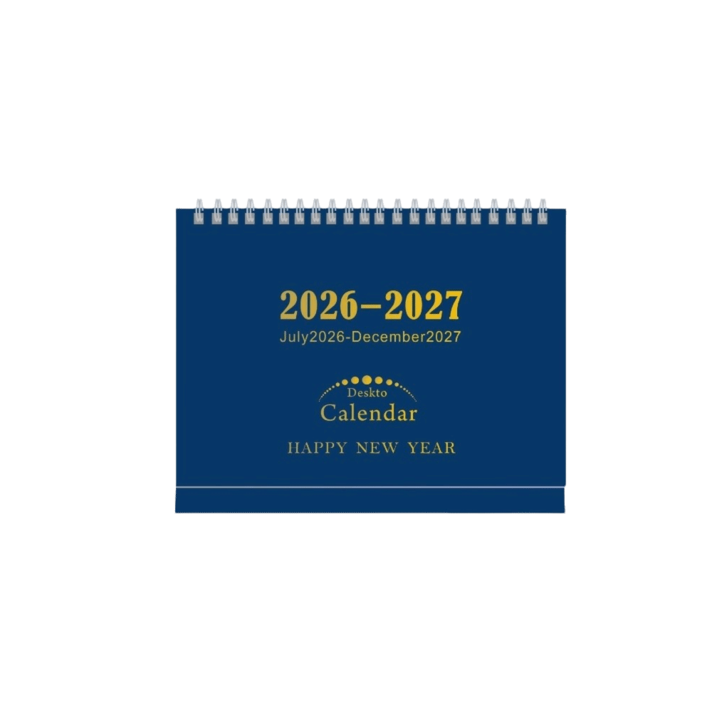 ONXTHIN Thiết kế lật đứng Lịch để bàn 2026-2027 Không gian viết rộng rãi Đóng gáy bằng dây đôi Lịch lật để bàn Phong cách tối giản Sổ kế hoạch hàng tháng Văn phòng tại nhà