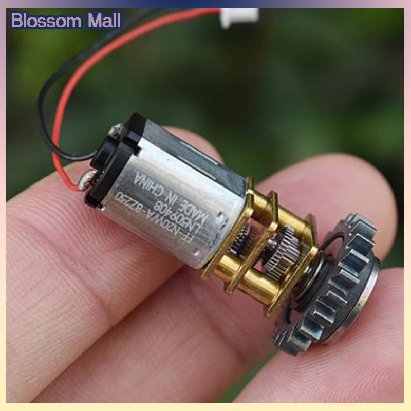 [Blossom] GA12-N20 Mini 12mm đầy đủ kim loại hộp số bánh động cơ DC 5V 6V 93rpm-115rpm tốc độ chậm Micro hộp số giảm động cơ DIY Robot Xe
