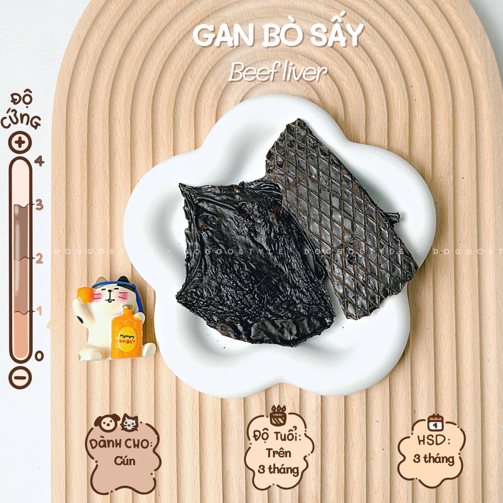 Treat Bánh Thưởng Cho Chó Mèo Gan Bò Sấy Khô DOGGOSTYLE Giúp Sạch Răng Cung Cấp Protein Chất Xơ Cái Thiện Tiêu Hóa