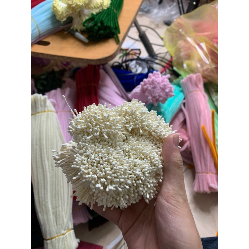Nhuỵ hoa kẽm nhung 100-200 nhuỵ bảo châu