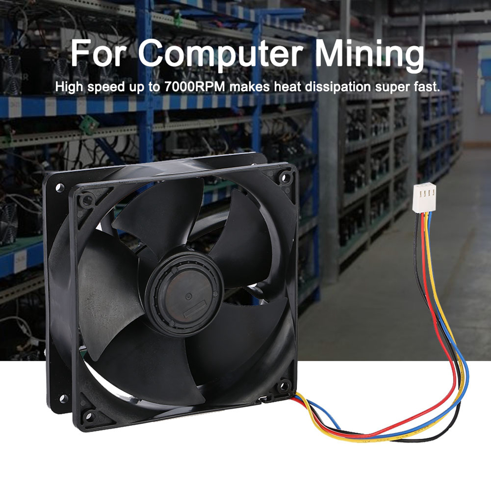 Garosa CHICIRIS 7000RPM Quạt làm mát tản nhiệt nhanh cho Antminer Quạt làm mát PC yên tĩnh để khai thác Giá 191,000 Đồng*Miễn phí vận chuyển