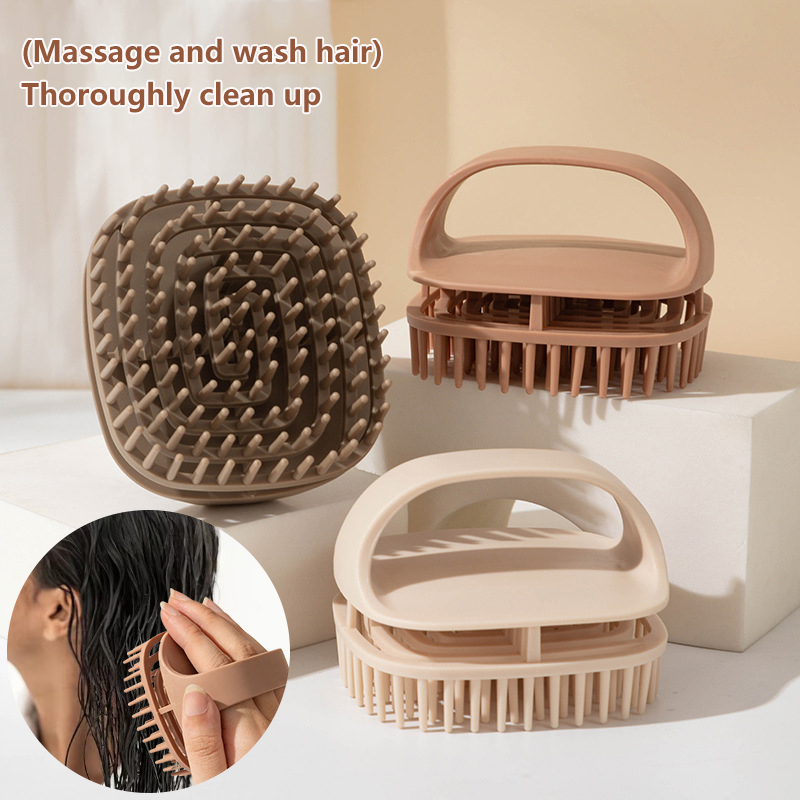  Hot Sale GigglesGalore Dầu gội đầu bàn chải tắm Massage Da Đầu lược làm sạch da đầu hộ gia đình gàu tắm bàn chải salon làm tóc công cụ 