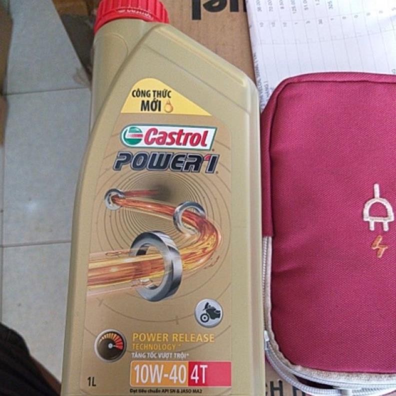 Nhớt catrol power1 800ml và 1L xe số