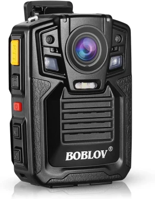 Body Worn Camera with Audio 64GB, BOBLOV 1296P Police Body Cameras for Law Enforcement, Security Guard, Waterproof Body Mounted Cam DVR Video IR with Night Vision, 170° Wide Angle