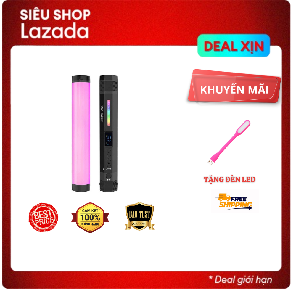Đèn led rgb ulanzi vl110 hiệu ứng màu đa dạng.