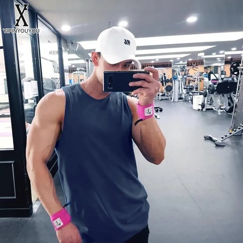 YIPINYOUYOU丨Men's tank top - Fitness sleeveless loose quick-drying stretch top Casual undershirt Fashion outdoor exercise T-shirt