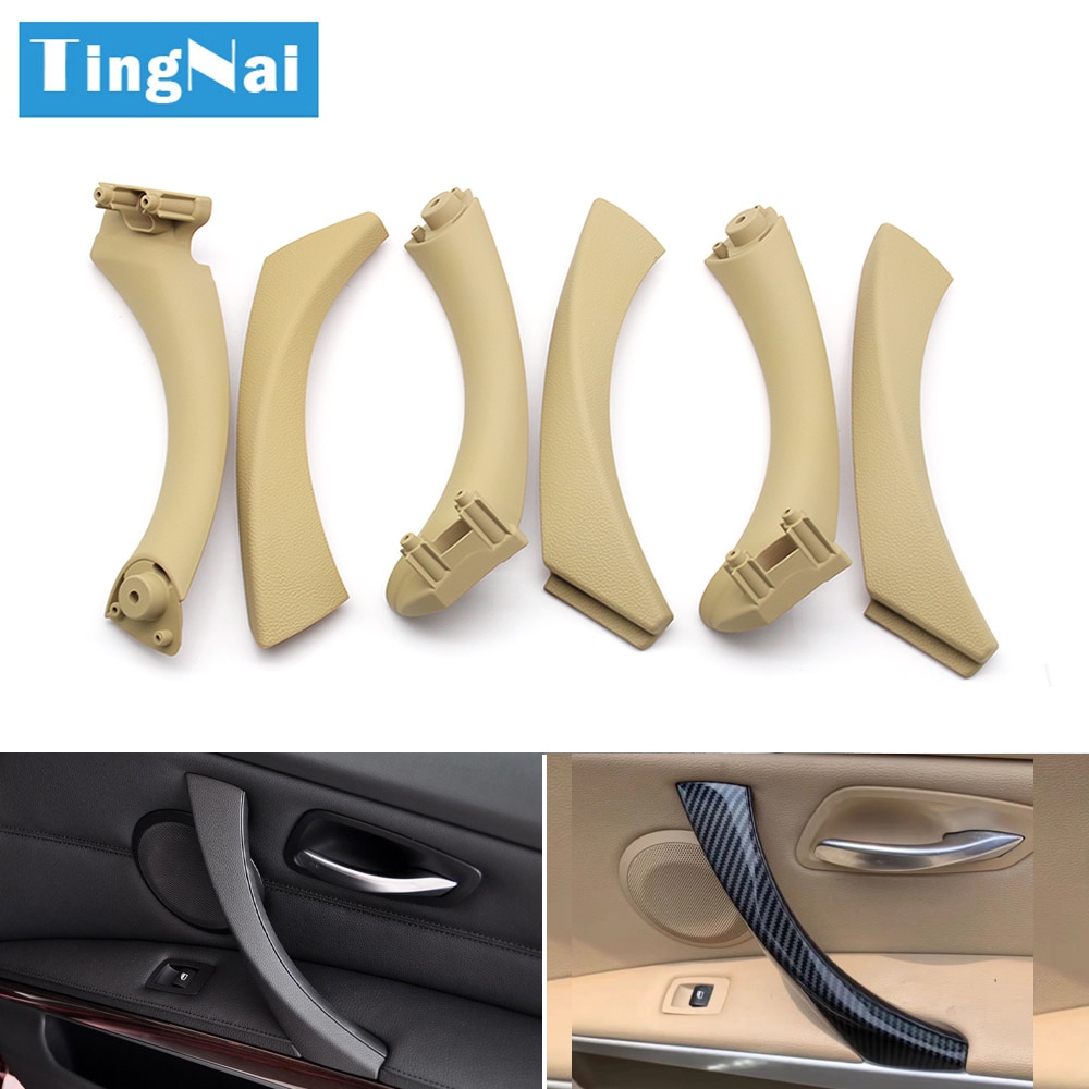 Left right interior door inside handle with handle cover trim replacement for bmw 3 series e90 e91 e92 316i 318i 320i 325i 328i