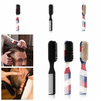 Màu xe tải sọc hai mặt râu chải đen chuyên nghiệp khắc bàn chải làm sạch cổ điển chống tĩnh điện tạo kiểu râu bàn chải Salon