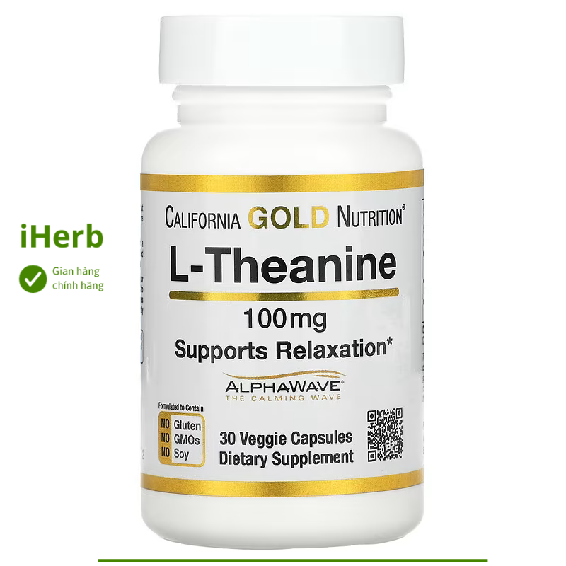 L-Theanine, Featuring AlphaWave, 100 mg