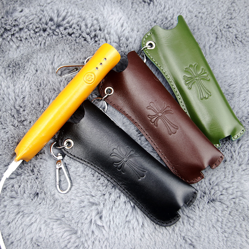 Iqos1 Iluma một trường hợp lưu trữ hộp chéo đầy đủ da bọc họa tiết chéo với Keyring 4 màu sắc