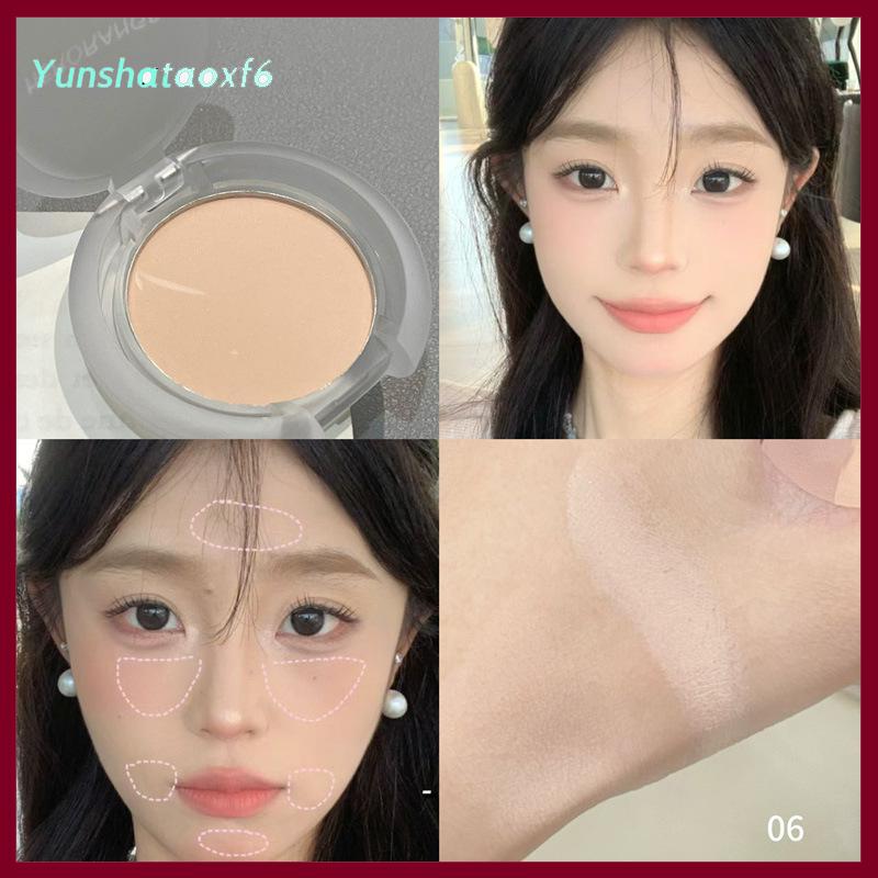 yunshataoxf Herorange Matte nổi bật đơn sắc Eyeshadow Palette ánh sáng tự nhiên Highlighter bột cho mắt tinh tế đường viền brightens - 4