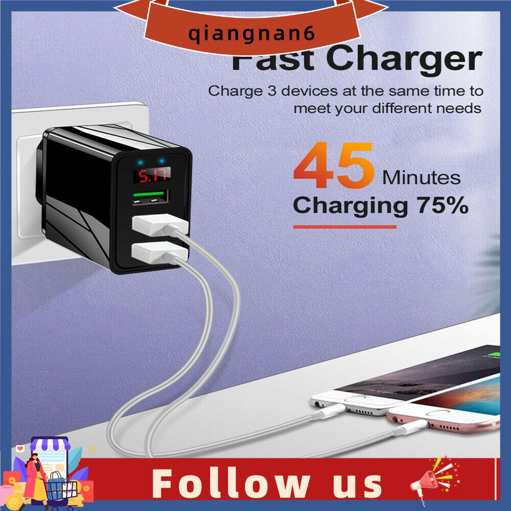 QIANGNAN6 LED Display Fast Quick Charge 3 Multi