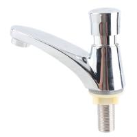 MINIFELE 627 Single Cold Faucet Alloy Automatic Shut Off Sink Tap Water Saving Push Switch Design Basin Sink Tap Home