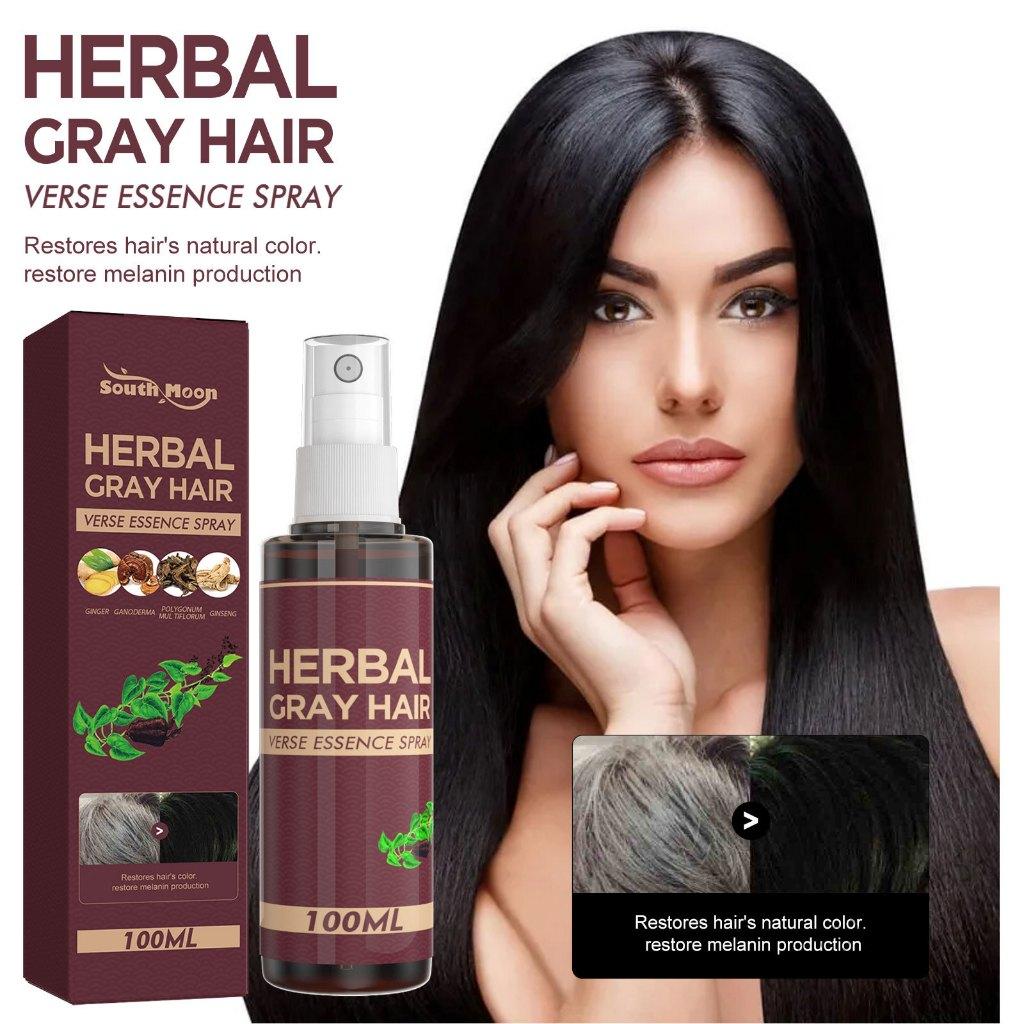 100ml thảo dược nhân sâm xịt tối - che phủ tóc trắng màu xám cho phụ nữ đàn ông