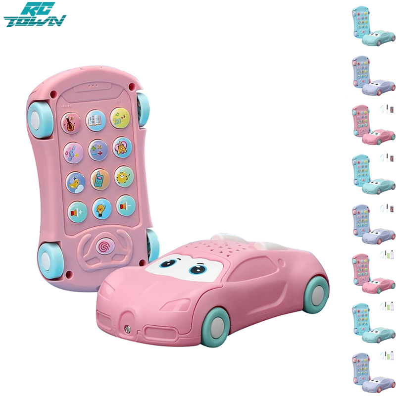 2024NEW Toddler Music Phone Toys With Projection Car
