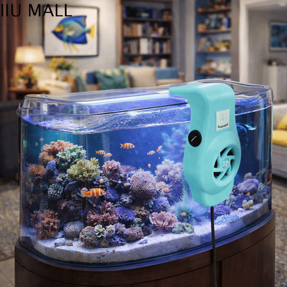 IIU Mạnh mẽ Quạt làm mát bể cá Im lặng Gắn tường Quạt bể cá Que làm lạnh Làm mát nhanh Máy làm lạnh ngoài Sử dụng trong bể cá