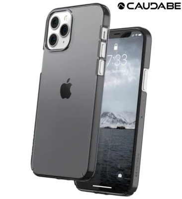 Caudabe Lucid Clear Phone Case (Graphite) for iPhone 12 Pro Max / iPhone 12 Pro / iPhone 12 / iPhone 12 mini