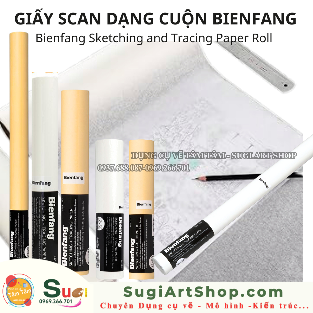 Cuộn giấy Scan Bienfang sketching and tracing