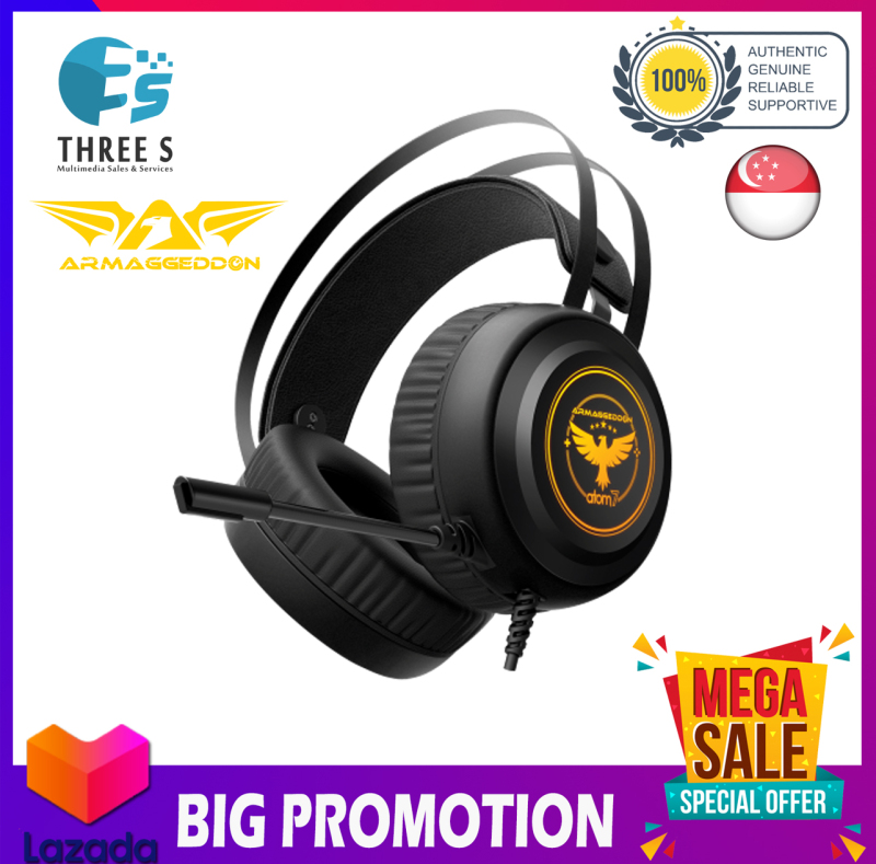 ARMAGGEDDON ATOM 7 THE ULTIMATE 2.1 GAMING HEADSET FOR PHONE & PC Singapore