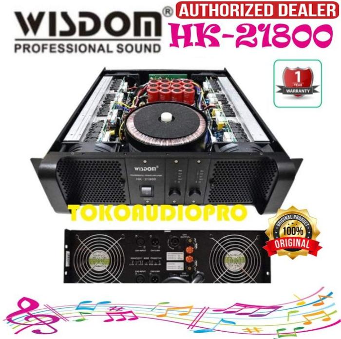 POWER WISDOM HK21800 POWER AMPLIFIER WISDOM HK-21800 - LIONEL STORE Harga 11,500,000 rupiah*Gratis Ongkir