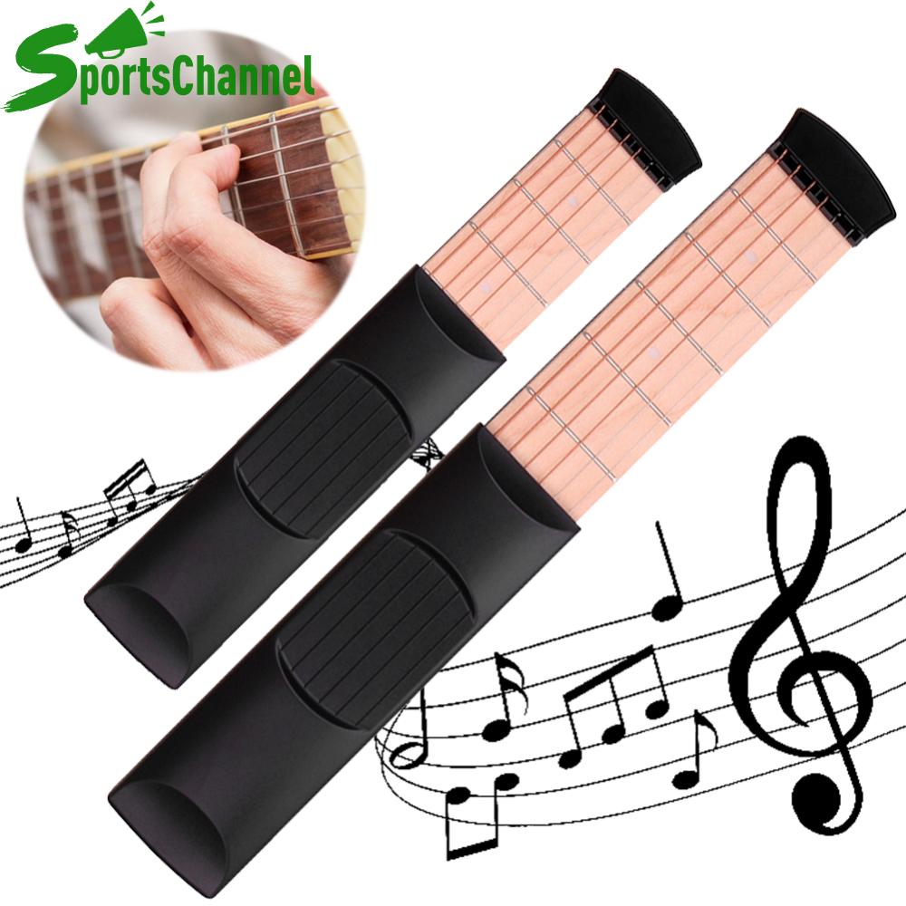 Sportschannel 6 dây 4/6 băn khoăn xách tay đàn guitar bỏ túi cổ Dụng cụ luyện hợp âm xách tay guitar hợp âm công cụ luyện tập guitar Dụng cụ luyện hợp âm
